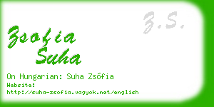 zsofia suha business card
