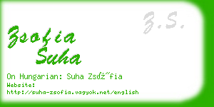 zsofia suha business card